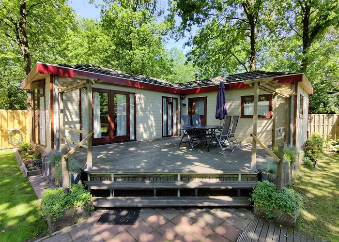 Chalet In Bosrijke Omgeving Op Chaletpark Kempenbos Naast Duc De Brabant Voor 2-3-4-5 Personen 디센